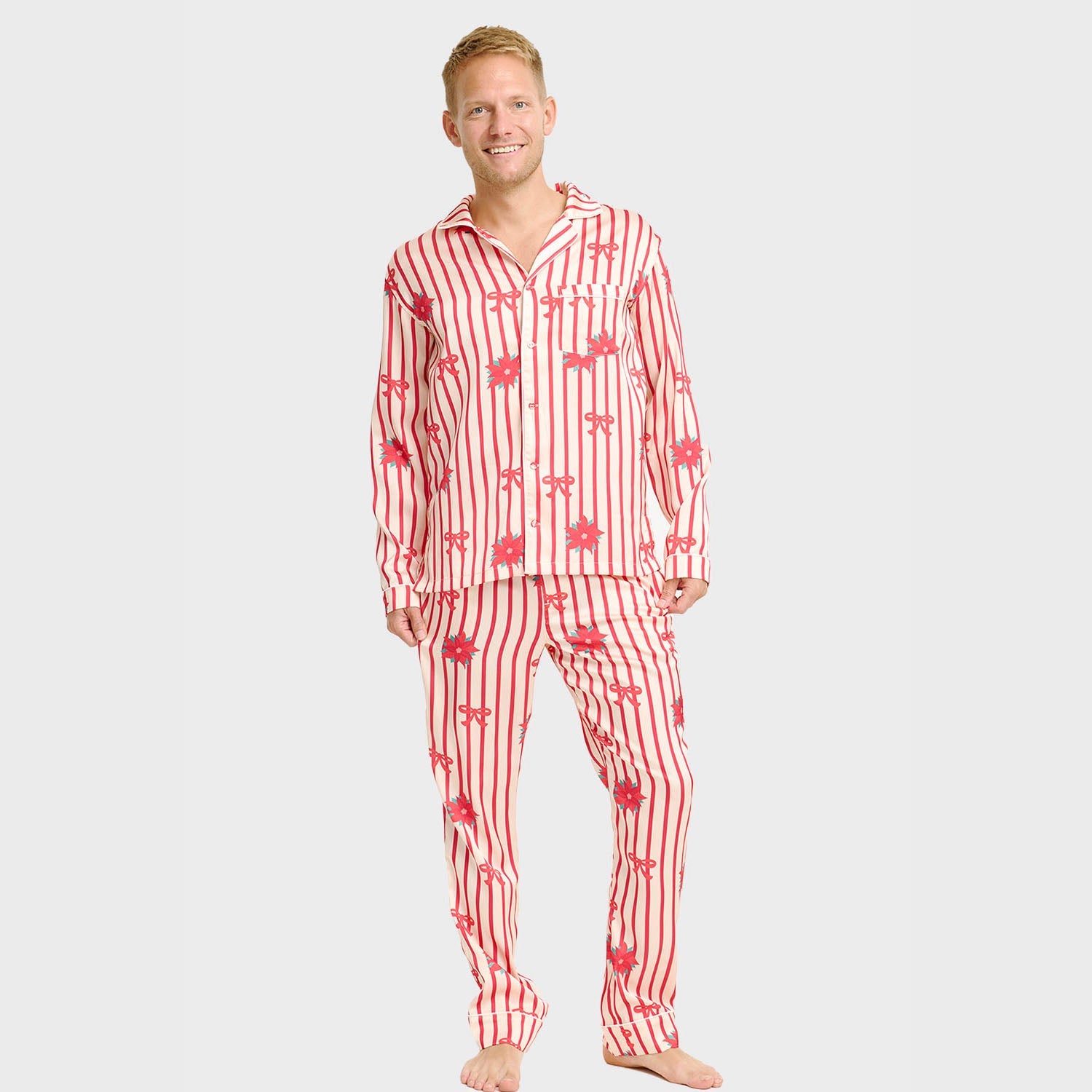 Satin-Pyjama - Herren